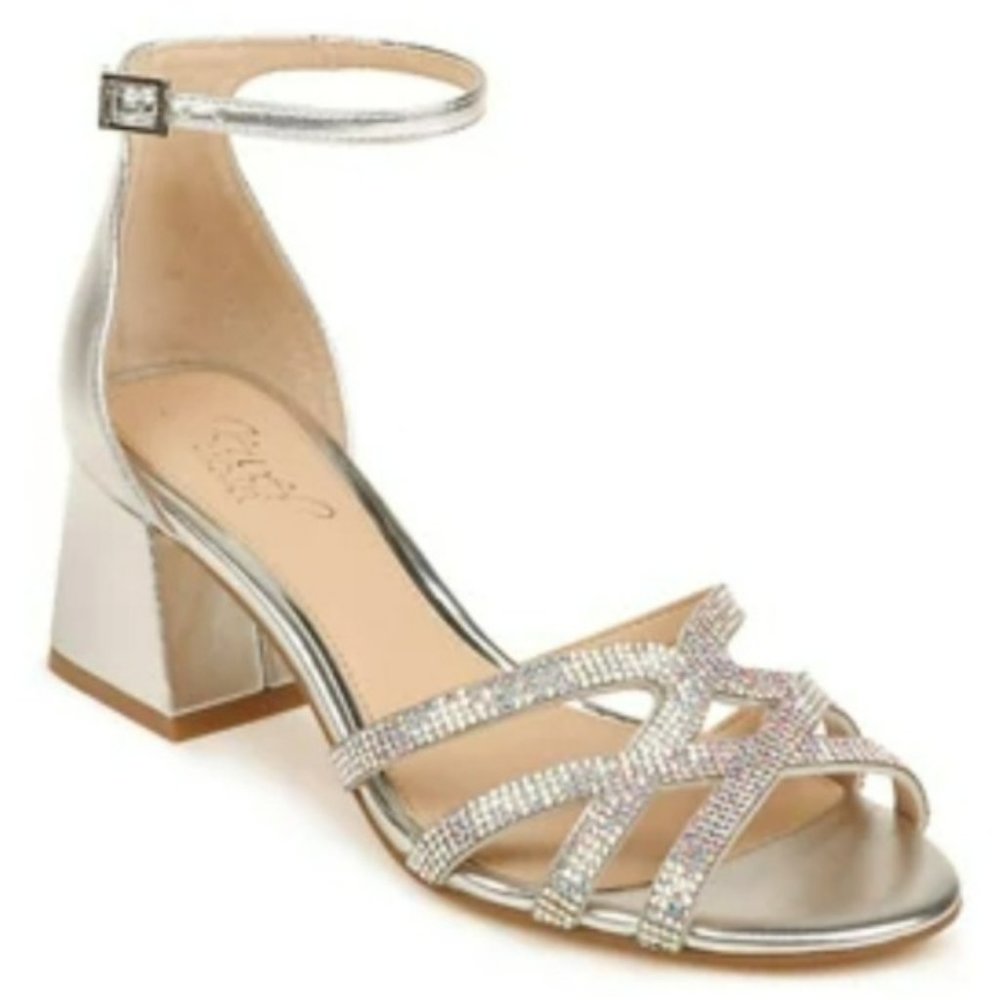 Jewel by Badgley Mischka Fidelia Silver Dress Sandals